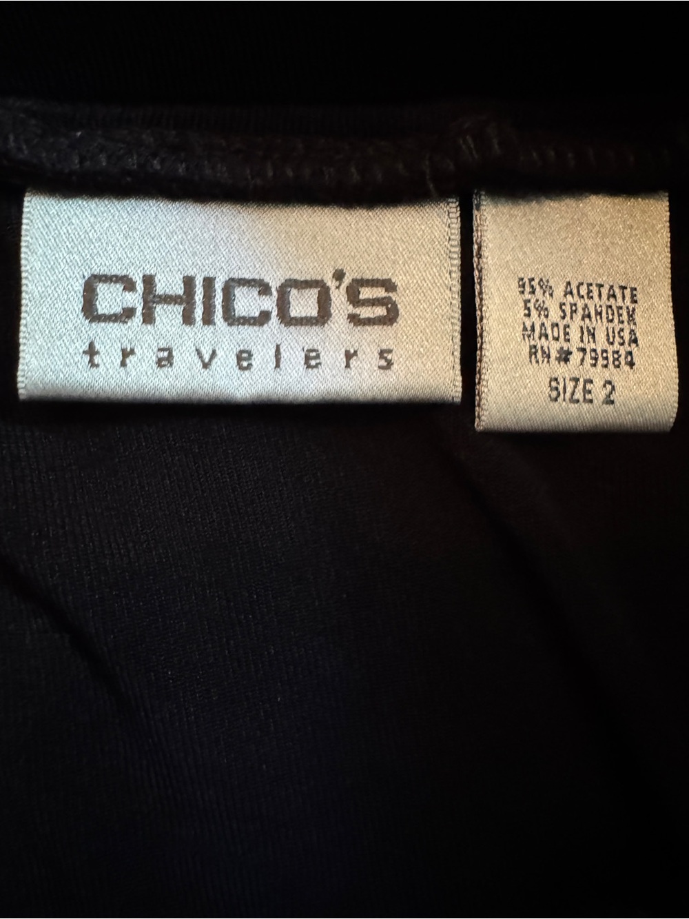Chico's Travelers Black Maxi Wrap-Front Skirt Size 2 - Picture 3 of 5